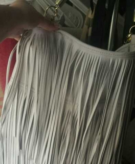 Fransen Tasche Indie Boho Blogger Aztec H&M Blogger grau