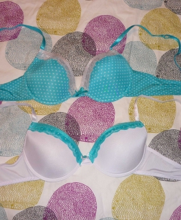 Doppelpack BH's 80B türkis, weiß 