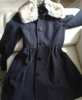 Schwarzer H&M Mantel 