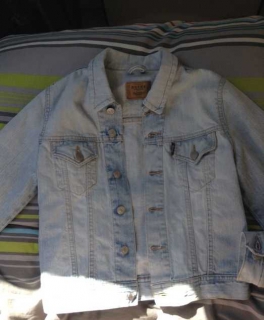 Jeansjacke 80er style Old School hipster Indie Sommer ausgewaschen Jacke