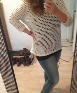 Cooler, gelochter Pulli von ONLY