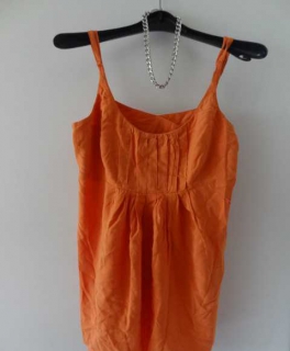 Orangenes Retro Top