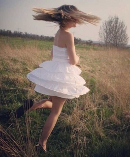 Hollister Kleid weiß