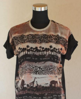 T-shirt, Primark, Afrika Print, Crop Top