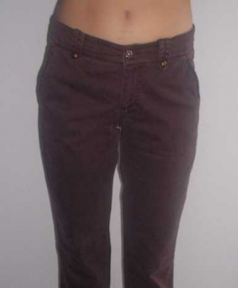 ** braune Bootcut Hose **
