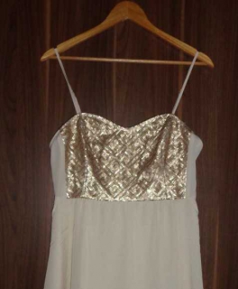 Paillettenkleid H&M M 40 gold nude