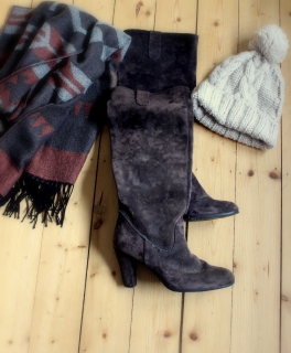 braune Winterstiefel WILDLEDER *top Preis*