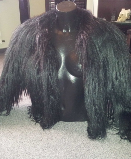 Gothic Flokati-Kurzjacke von Aeternitas