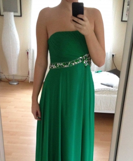 Wunderschönes grünes Abendkleid