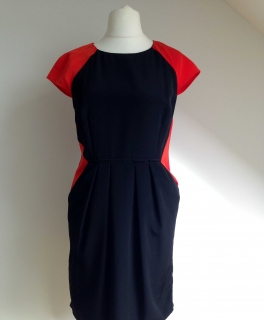 Grafic Black`n`Red Office Dress Marks & Spencer