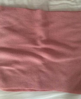 Basic Schal rosa Feinstrick