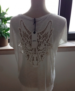 Only Helena Folk T-Shirt Phantom