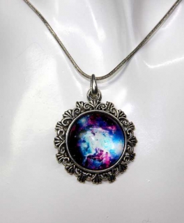  Retro Kette Galaxy mit Anhänger Variante 3