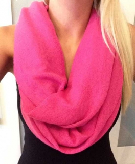 Weicher Schlauchschal in Pink 