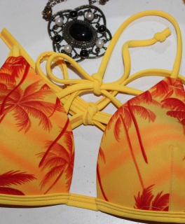 Bikinioberteil Südsee Palmen