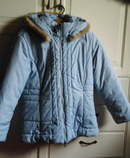 Moncler Steppjacke mit Echtfell-Kapuze