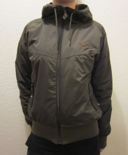 Cleptomanicx Jacke Windbreaker mit Fleecefütterung braun Skaterjacke Streetwear