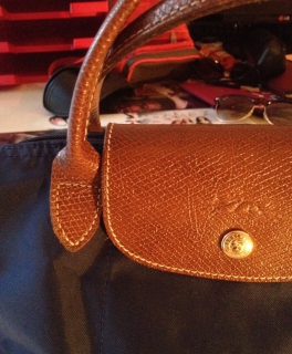 Klassische Longchamp Le Pliage Tasche S in marineblau