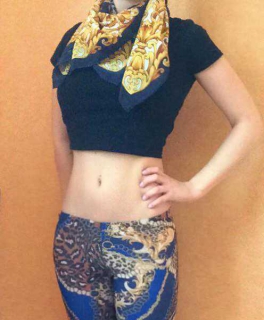 Ausgefallene Leggings mit passendem Tuch - NEU!