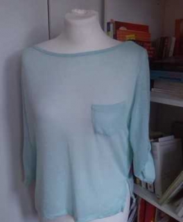 Schlichtes Oberteil H&M, mintgrün, pastellgrün