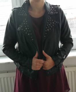 rockige Lederjacke
