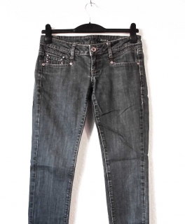 Mango Jeans Bianca Gr. 36 S grau slim cut Röhrenhose