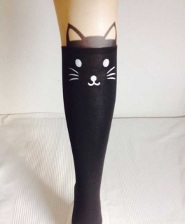 Strumpfhose Nylon Smiling Cat