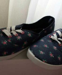 Primark Leinen Blumen FLower Gr 39 vintage