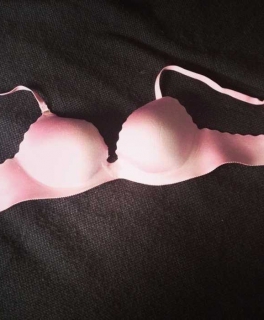 Pinker BH Soft  70B Push-up-BH aus Microfaser mit wattierten Bügelcups