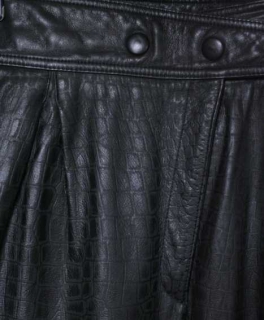 Vintage, 80er, Lederhose Croco (S)