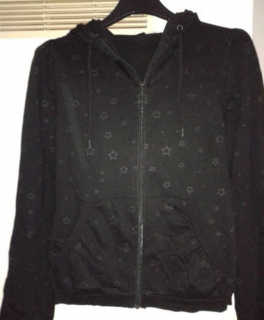 H und M Hoodie Jacke Kapuze Sterne
