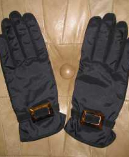 Damen Handschuhe Fingerhandschuh Wildleder Mix schwarz braun