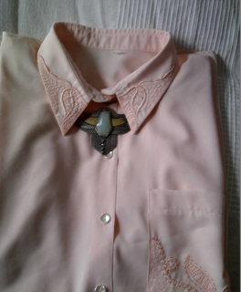 Bluse Vintage Oversize rosa