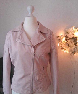 Rosa Lederjacke Blogger Primark