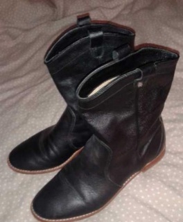 Echlederstiefel Flip Flop