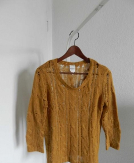 Monki Strickpullover senfgelb 