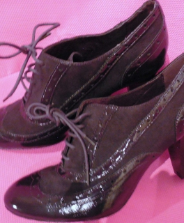 Neue Ankle-Boots, Lila, Gr.40, Wow!