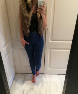 Übergangs Fellweste H&M