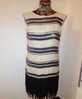 wunderschönes Pailletten Kleid von Zara *NEU* mit offenem Rücken vhb 20 er look