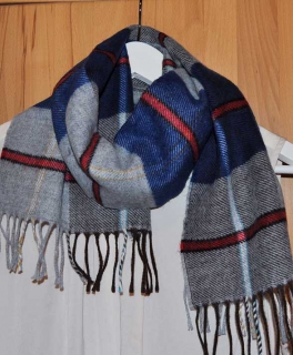 Vintage Schal mit  Karomusterung