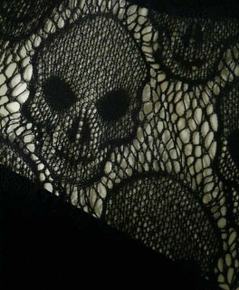 Leggings Totenkopf Gothic H&M Divided Blogger