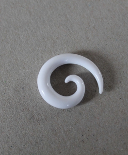 6mm Dehnschnecke in weiß (Piercing)