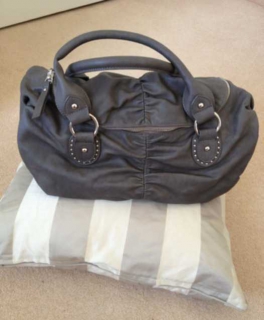 Tasche Zara Nieten Grau 