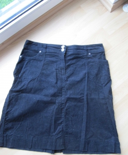 Cordrock Rock aus Cord SCHWARZ XL 44