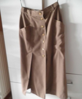 Vintage Rock beige braun Out of Africa Original Maxirock 