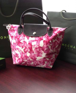 Longchamp Le Pliage Limited edition mit Blüten Blätter