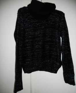 Rollkragenpulli mit Glitzer