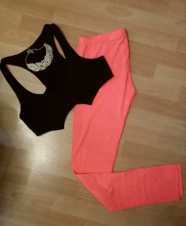 Tolle leuchtende Leggings