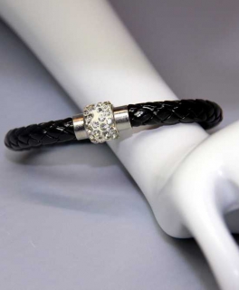 Geflochtenes Shamballaramband schwarz