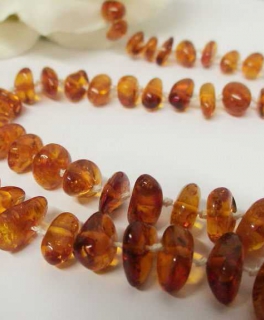 Bernsteinkette Gold der Ostsee